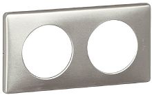 Рамка универсальная Legrand Celiane 2-м. металл алюминий  картинка